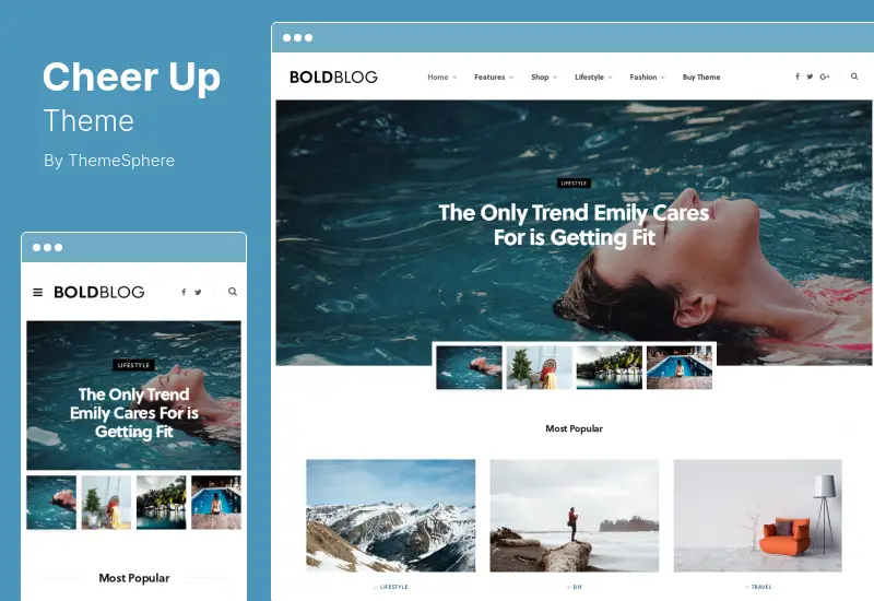 CheerUp Theme – WordPress-Theme für Essen, Blogs und Zeitschriften