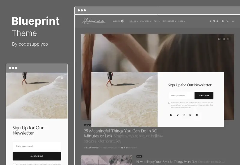 Blueprint Theme – WordPress-Theme für Blogs und Zeitschriften der nächsten Generation