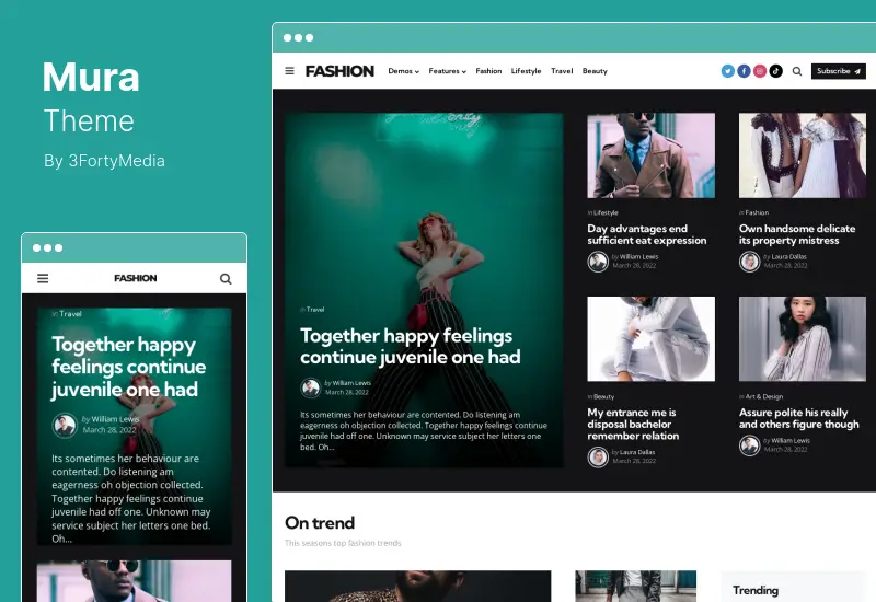 Mura-Theme – WordPress-Theme für Content-Ersteller