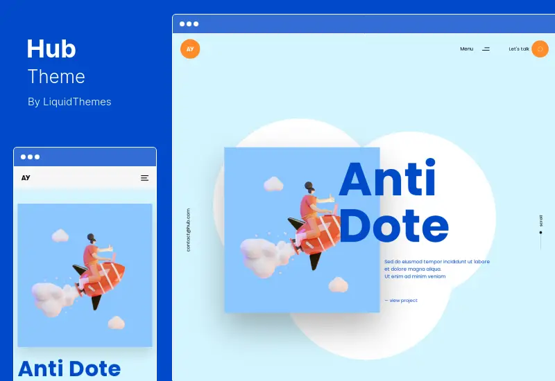 Hub Theme — адаптивная многоцелевая тема WordPress