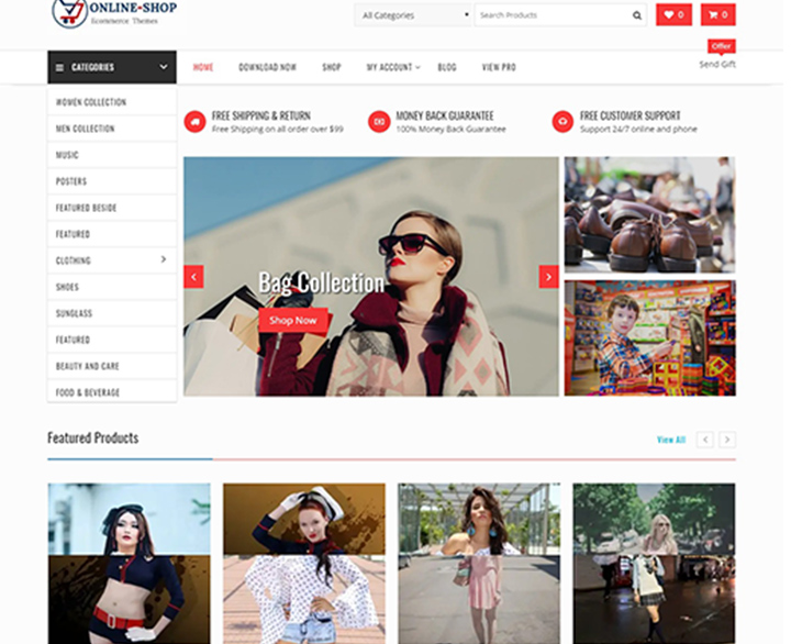 boutique en ligne thème wordpress woocommerce gratuit
