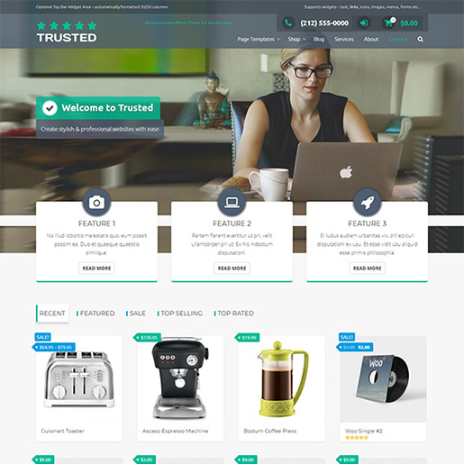 thèmes woocommerce gratuits - de confiance