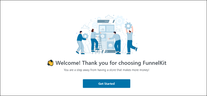 Iniciar el asistente de configuración de FunnelKit Start FunnelKit setup wizard