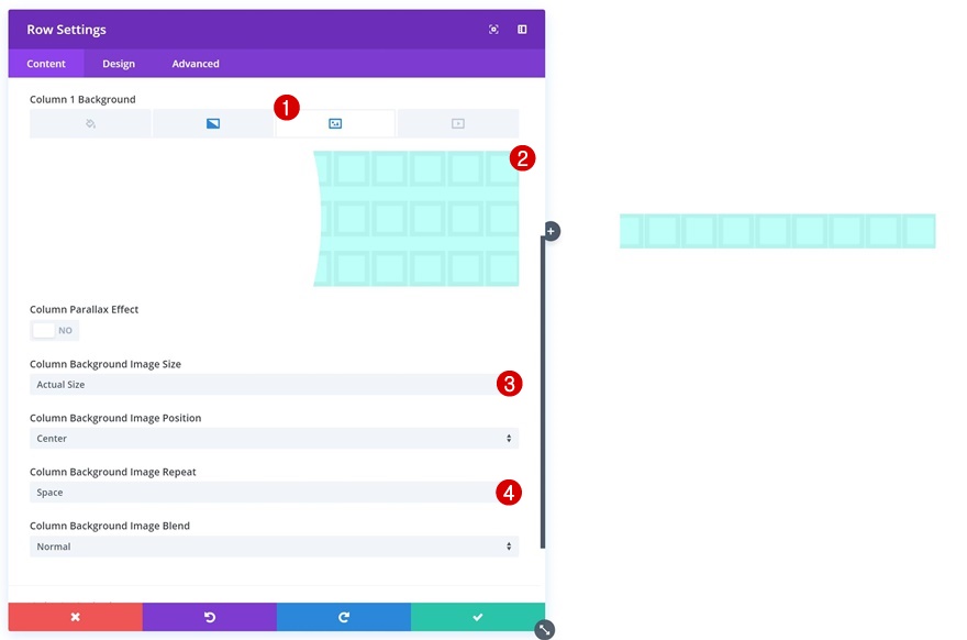 границы строк