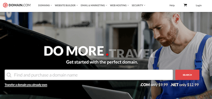 Domain.com 域名註冊商 The Domain.com domain registrar