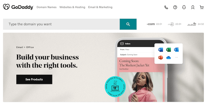 GoDaddy 網站構建器 The GoDaddy website builder