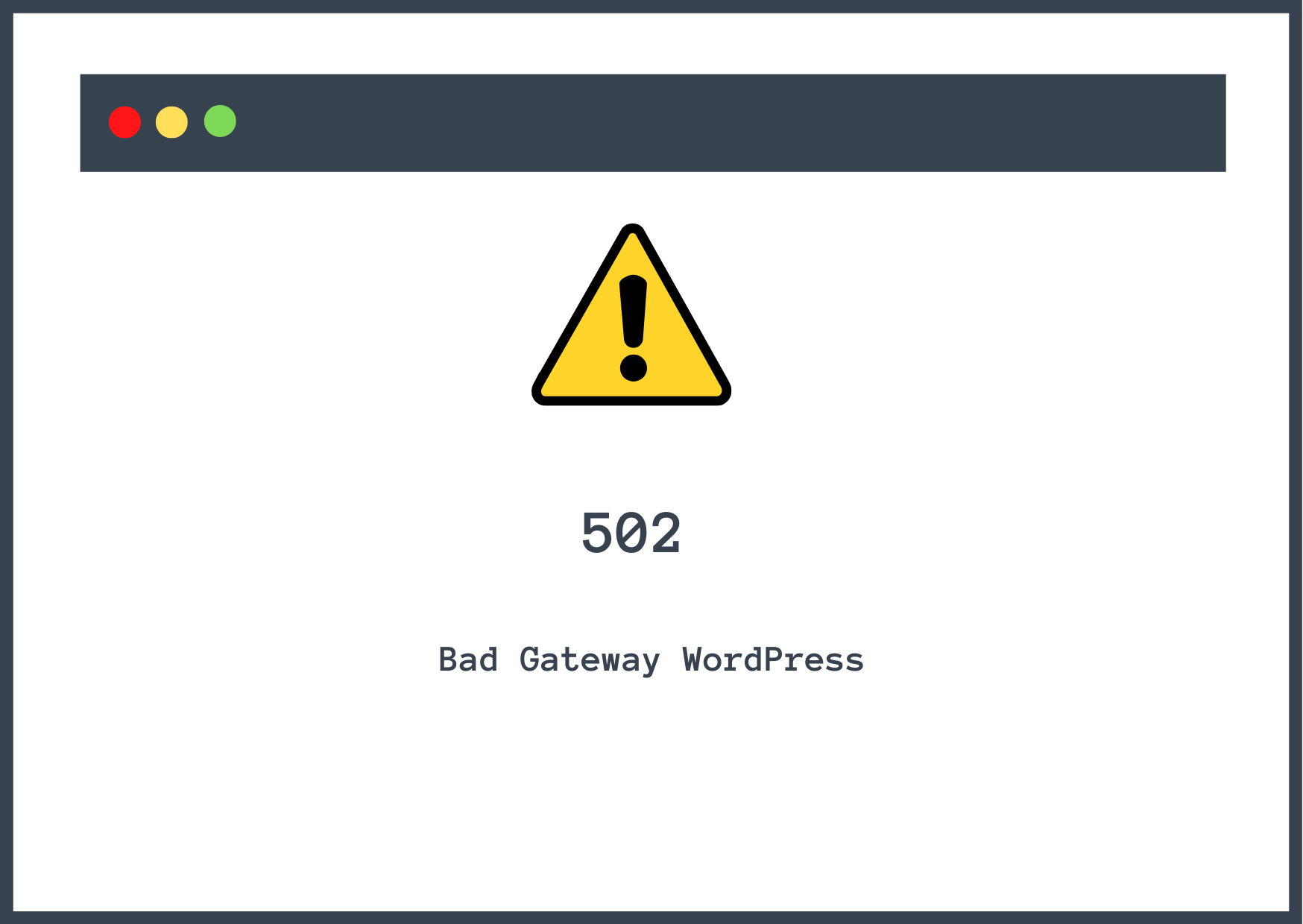 502 kötü ağ geçidi wordpress.