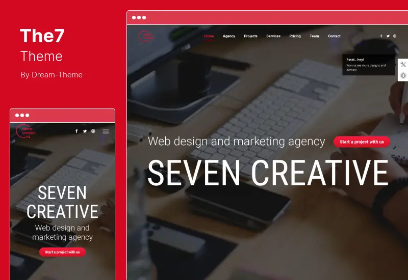The7 Theme - موقع الويب ومنشئ التجارة الإلكترونية لموضوع WordPress