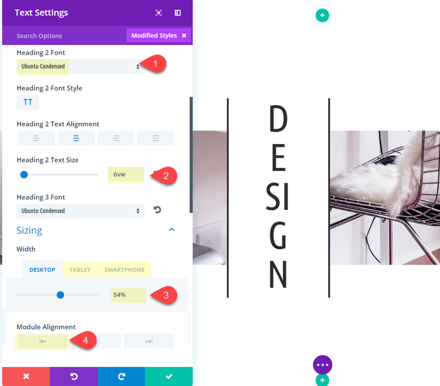 дизайны заголовков divi
