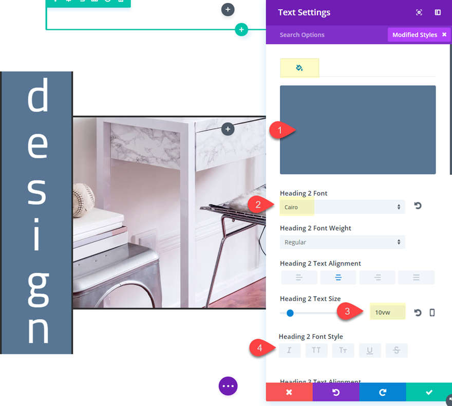дизайны заголовков divi
