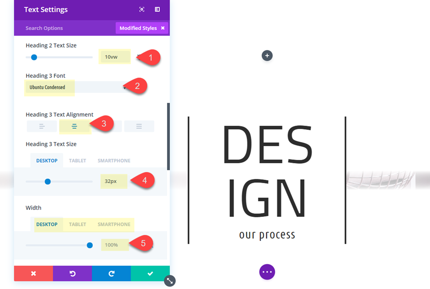 дизайны заголовков divi