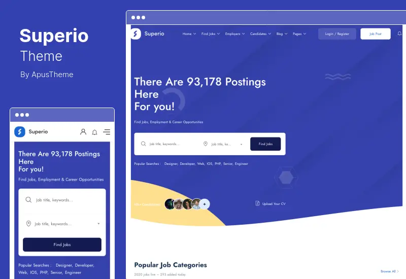 Tema Superio - Tema WordPress per la bacheca di lavoro