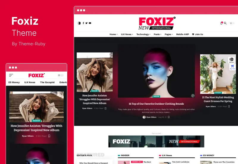 Tema Foxiz - Tema WordPress per notizie e riviste di giornali