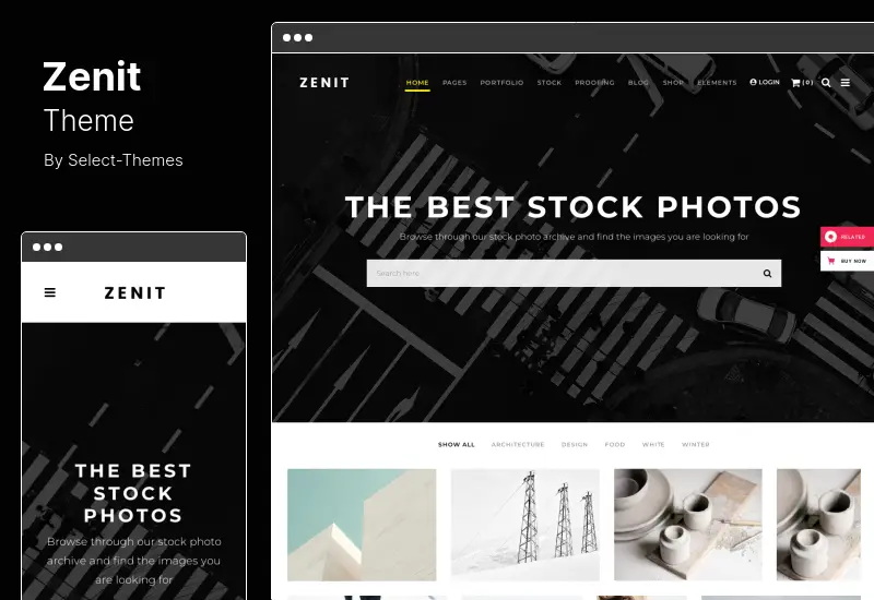 Tema Zenit - Tema WordPress Fotografi Bersih