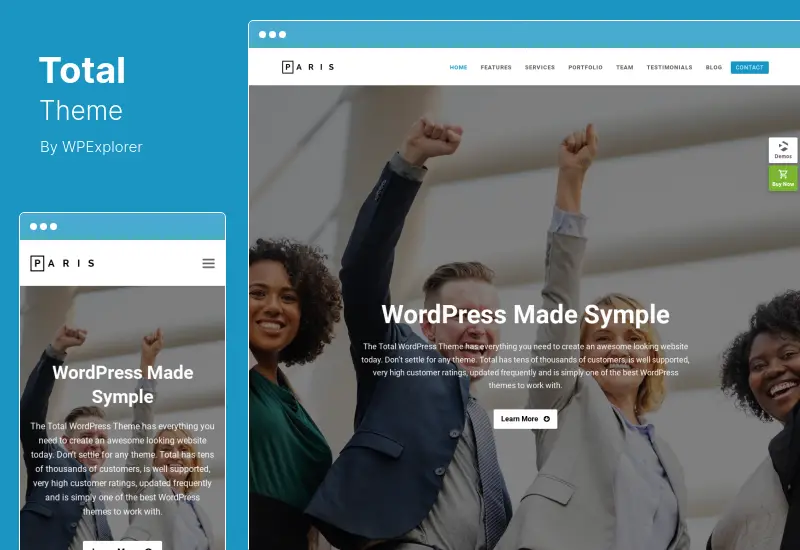 Total Theme - Tema de WordPress multipropósito receptivo