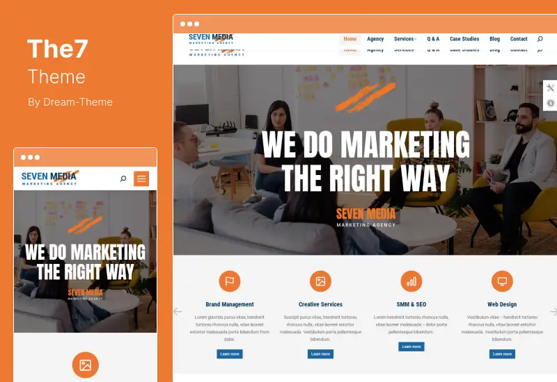 The7 Theme - Creador de sitios web y comercio electrónico para el tema de WordPress