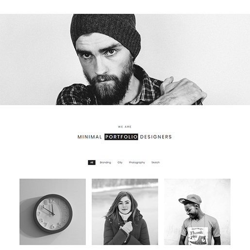 ücretsiz portföy WordPress temaları - minimum portföy