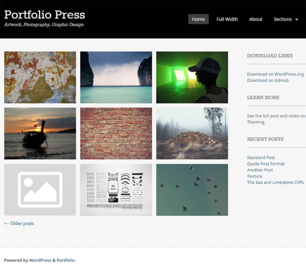 Portfolio Press – Artwork Photography Grafik Tasarım portföy teması
