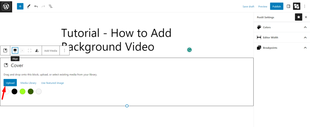 فيديو خلفية ووردبريس: أضفه بطريقتين مختلفتين 4 upload video