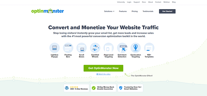 Веб-сайт OptinMonster OptinMonster website