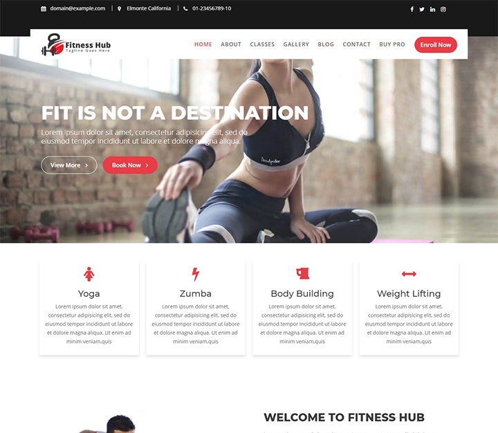 ücretsiz-wordpress-fitness-temaları-fitness-hub