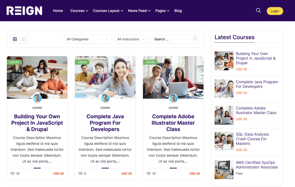 Construirea unui site web pentru facultate
