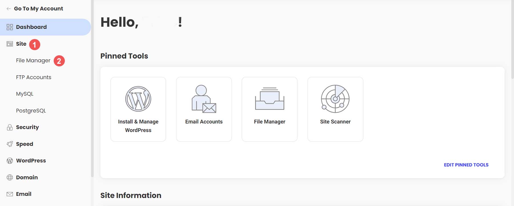 Accédez à votre gestionnaire de fichiers