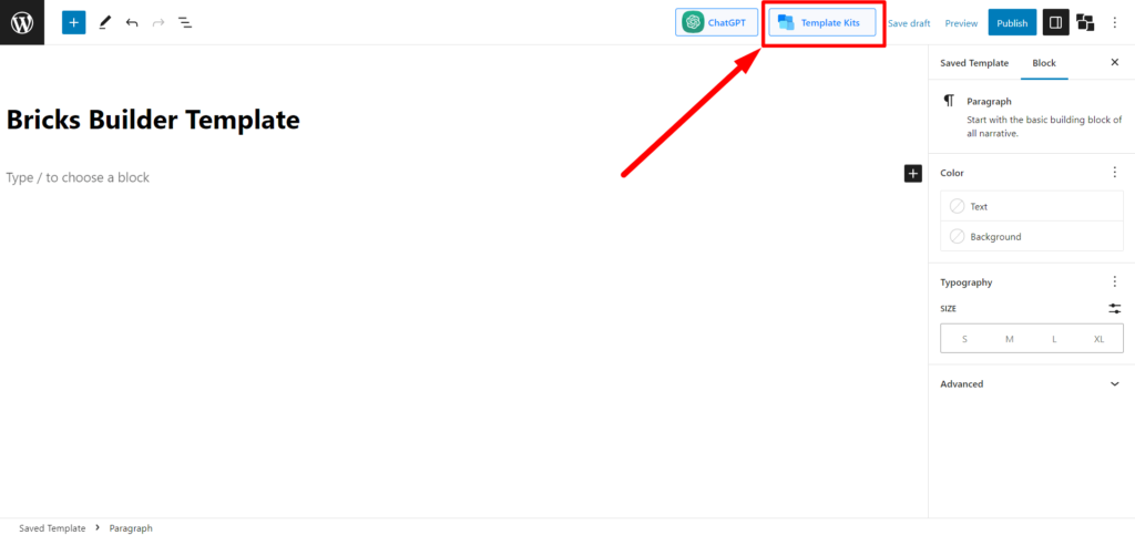 تقديم تكامل PostX Bricks Builder 5 Select Template Kits for Bricks Builder