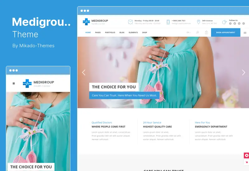 موضوع Medigroup - موضوع وورد الطبية والصحية
