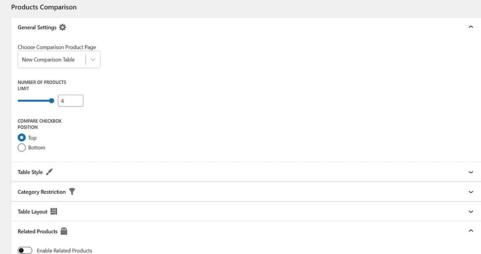 Revisão das configurações do plug-in Sparks WooCommerce.