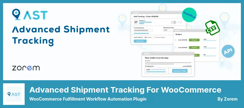 WooCommerce プラグインの高度な出荷追跡 - WooCommerce フルフィルメント ワークフロー自動化プラグイン