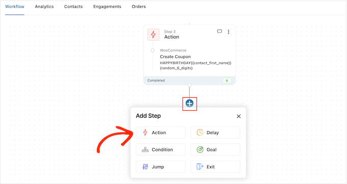 Agregar una acción de correo electrónico a un flujo de trabajo automatizado de feliz cumpleaños Adding an email action to an automated happy birthday workflow