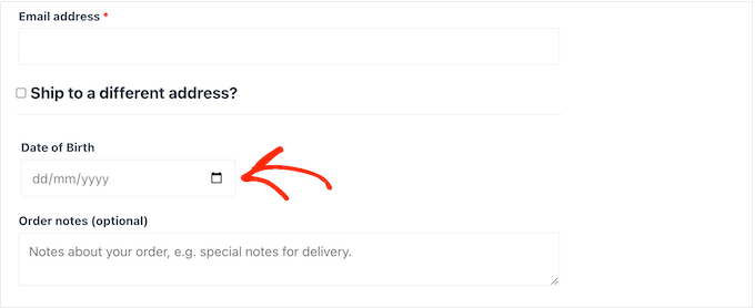 Agregar un campo de cumpleaños al pago de WooCommerce Adding a birthday field to the WooCommerce checkout