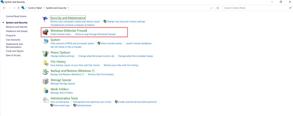如何修复 NET::ERR_CERT_AUTHORITY_INVALID 错误? (10 个解决方案)7 Windows Defender Firewall