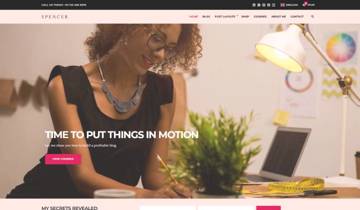 13 migliori temi WordPress per siti web di life coach e mentori 2023 13 CSSIgnitor Spencer