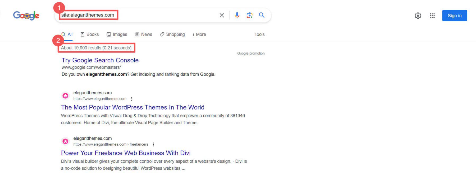 Wyszukiwarka Google – liczba stron – zduplikowana treść