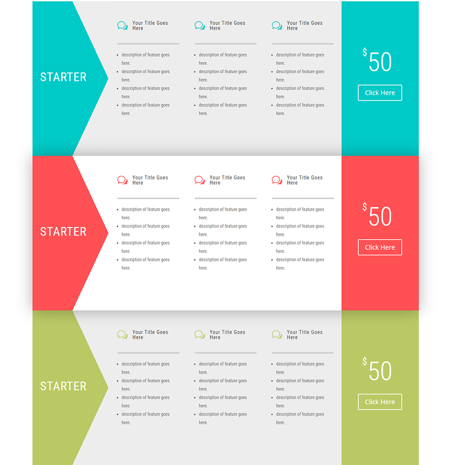 divi 水平定價表