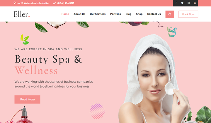 Die 16 besten WordPress-Themes für Spa- und Wellness-Websites 2023 12 eller