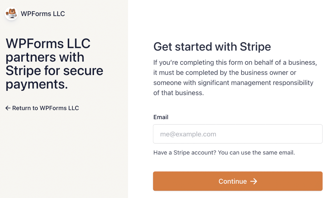 WPForms Stripe setup