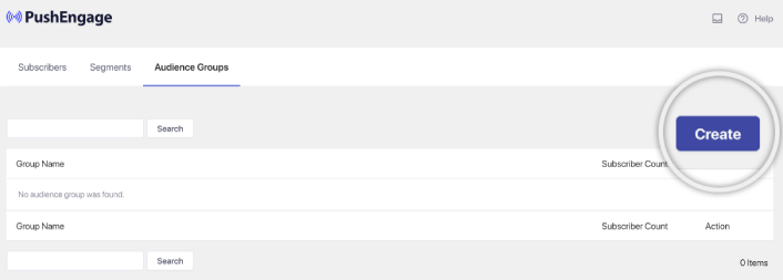 Grupos de audiencia en el complemento de WordPress PushEngage