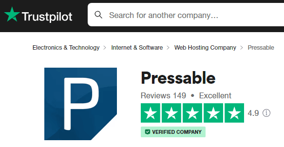 Druckbare TrustPilot-Bewertung