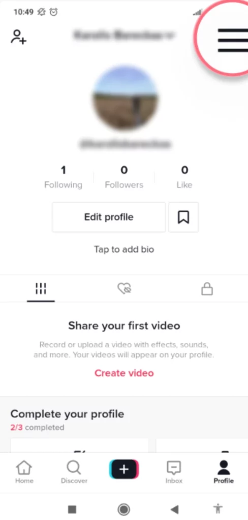 come eliminare l'account TikTok