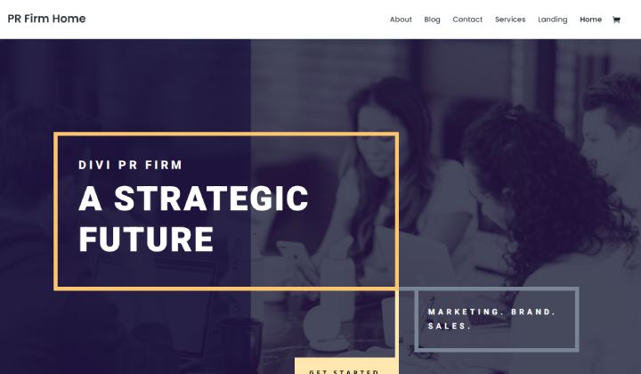 2023 年ベスト PR 代理店 WordPress テーマとテンプレート 16 4 Divi Agency 1