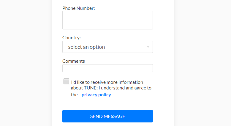 一個雜亂的聯繫表格的例子。