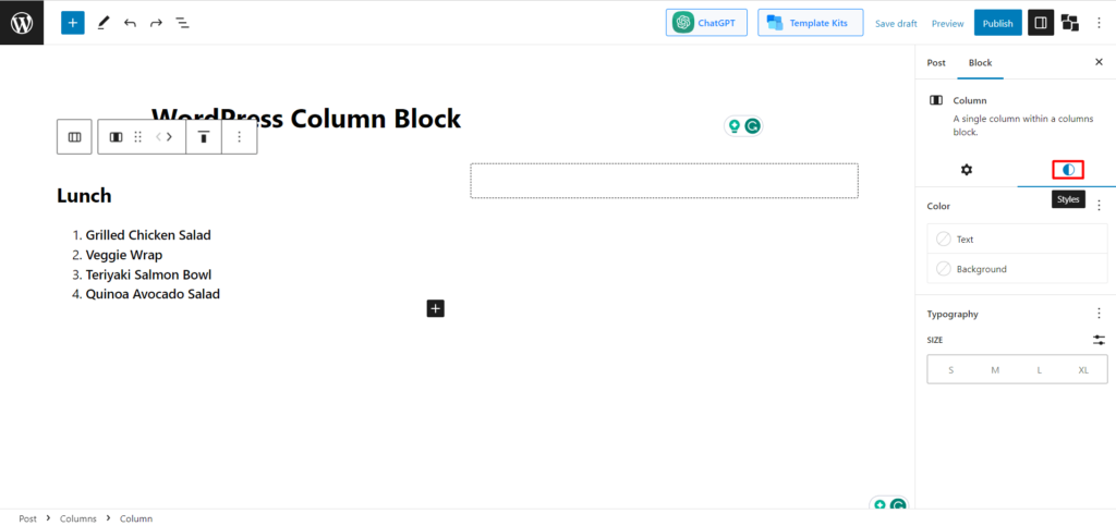 Buat Halaman Berdampak dengan Kolom WordPress: Pemula hingga Pro 7 add desired text