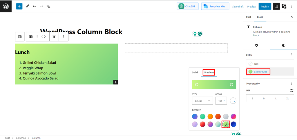Buat Halaman Berdampak dengan Kolom WordPress: Pemula hingga Pro 8 add background color