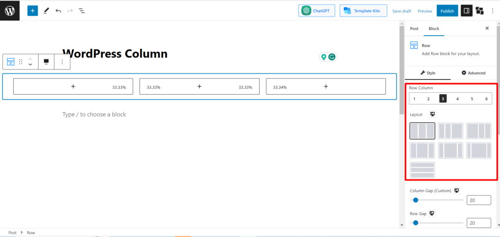 Buat Halaman Berdampak dengan Kolom WordPress: Pemula hingga Pro 13 choose a layout