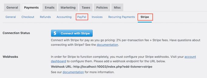 Adicionando um gateway de pagamento Stripe a um site de banco de imagens Adding a Stripe payment gateway to a stock photo website