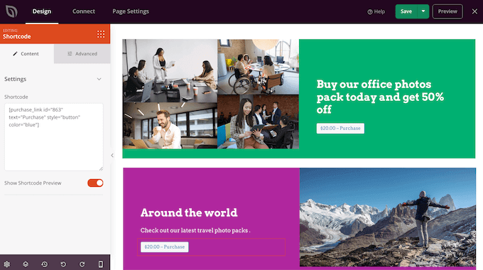 Um exemplo de página de destino, criada usando o construtor de páginas SeedProd An example of a landing page, created using the SeedProd page builder