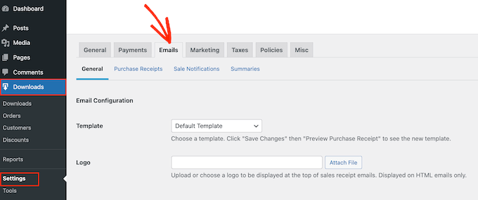 Personalizando o e-mail de compra padrão no Easy Digital Downloads Customizing the default purchase email in Easy Digital Downloads